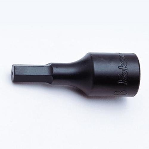 Koken 4012A-100 Inhex Bit Socket, 1/2" drive, 3/16" size, 100mm long, ideal for automotive and heavy-duty jobs.