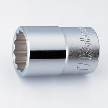 Koken 4405M 12pt Socket 1/2" Dr 33mm featuring durable chrome molybdenum alloy and flat drive design for optimal torque.