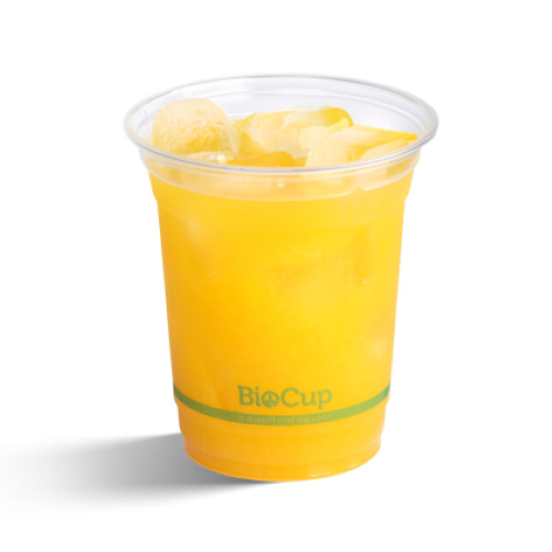 Cup Bioplastic 420ml Clear (97dia x 108mm H) - Biopak - 50PC