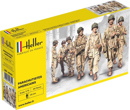 Plastic Model Kit - HELLER 1:72 US Paratroopers