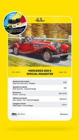 Plastic Model Kit - HELLER STARTER KIT 500 K SPECIAL ROADSTER