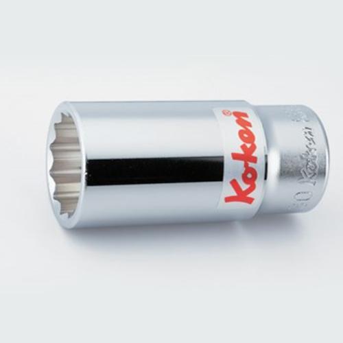 Koken 6305M 12pt Deep Socket 17mm, crafted in Japan for durability with flat drive design for high torque applications.