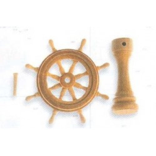 Wooden Ship Kit Fitting - Steering Wheel 30mm (Pack of 1)