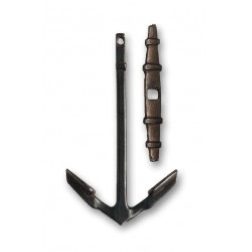 Wooden Ship Kit Fitting - Anchor with Trap 55x35mm