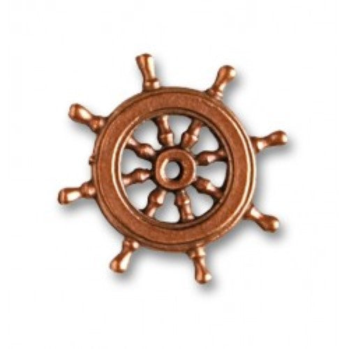 Wooden Ship Kit Fitting - Metal Steering Wheel 30mm(Pack of 2)