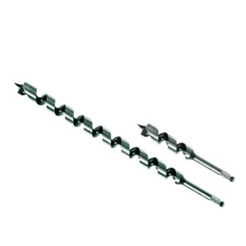 Rex-Plus Nail Biter Auger Bit, 16mm diameter, 430mm long, designed for drilling into wood with nails, featuring a screw tip for efficient pulling.