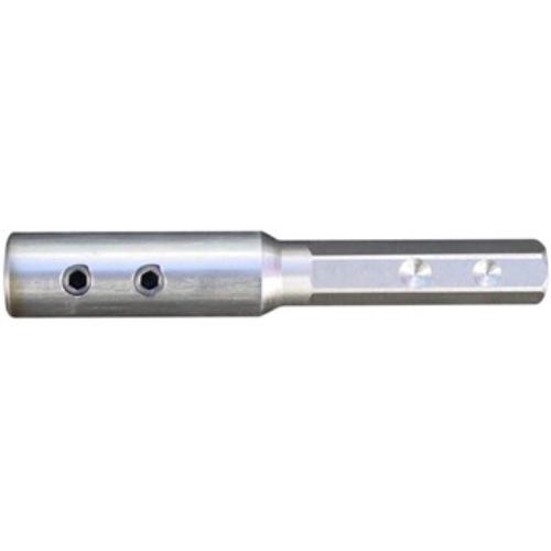 Topman 2000-080mm Flat Bit Extension Adaptor with 6mm bore size, ideal for drilling wood and plasterboard, ensures stability.