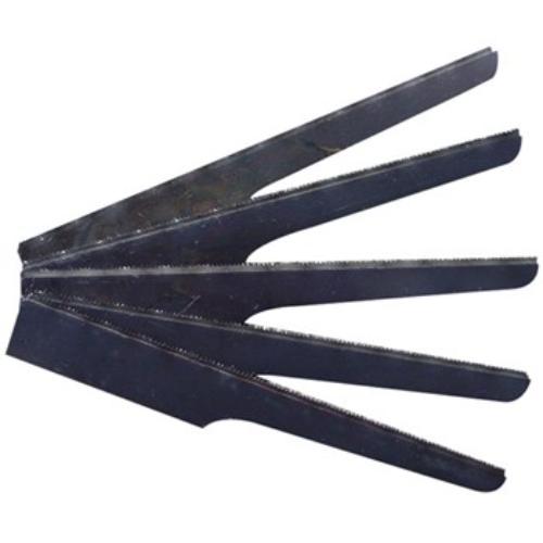 AmPro Sabre Saw Blade Set with 24 precision teeth, ideal for cutting metal, wood, and plastics; includes 5 durable bi-metal blades.