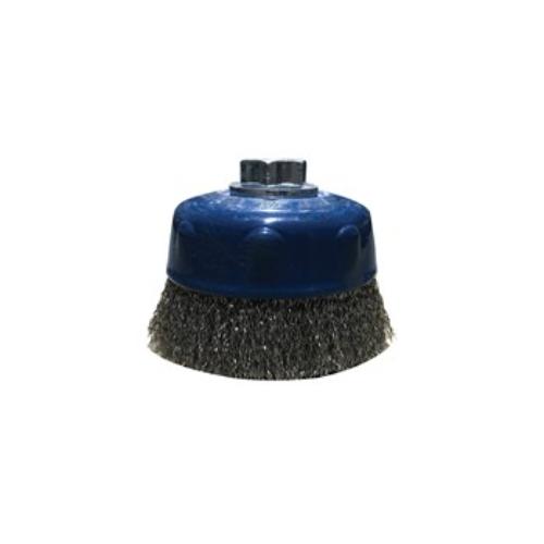 Jaz Cup Brush Crimped 125mm x 30mm x 0.3mm - M14 x 2 - Stainless Steel (BRUC-125