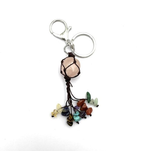 Chakra Keyring - Rose Quartz (Set of 6)