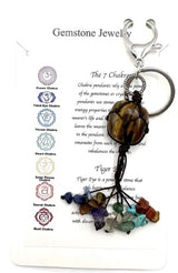Chakra Keyring - Tiger Eye (Set of 6)