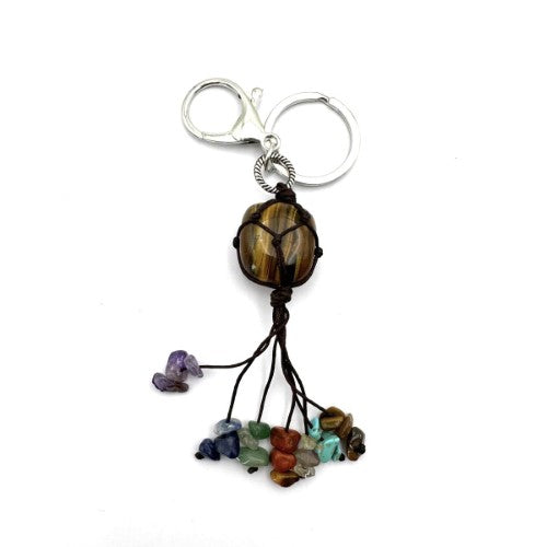 Chakra Keyring - Tiger Eye (Set of 6)