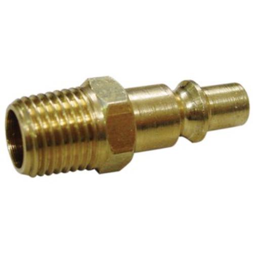 Durable AmPro Male Connector Steel 1/4" BSP (Aro Type) set for secure, leak-proof pneumatic tool connections.