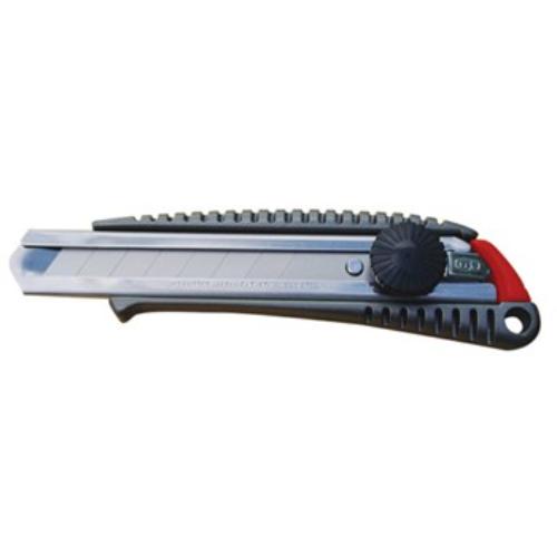 NT Cutter L-500GP snap-off cutter with 18mm blade and ergonomic grip for precision and safety in cutting tasks.