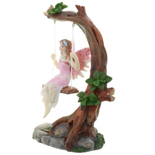 Figurine - Flower Fairy Swing (14cm)