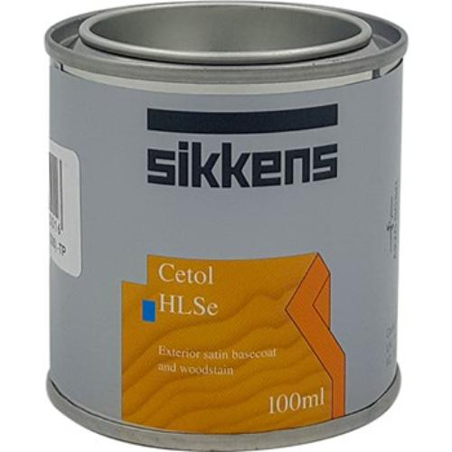 Sikkens Hlse Mahogany Test Pot for rich mahogany wood stain, enhancing outdoor timber with UV protection and moisture resistance.