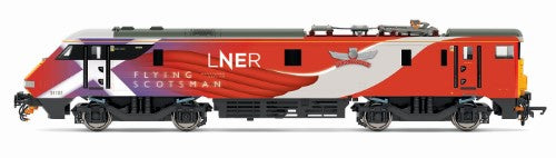 Hornby LNER Class 91 Bo-Bo 'Flying Scotsman' model, detailed with iconic livery and rich railway heritage.