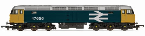 Detailed Hornby BR Class 47 Co-Co model locomotive 47656, perfect for OO gauge railways and rail enthusiasts.