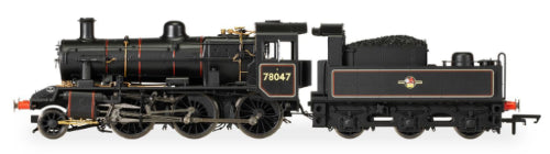 Hornby Trains BR Std 2MT '78047' 2-6-0 locomotive model, showcasing detailed craftsmanship and historical charm.