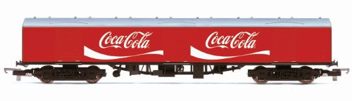 Coca-Cola General Utility Vehicle model in bright red and white, designed for transporting mail and parcels by rail.