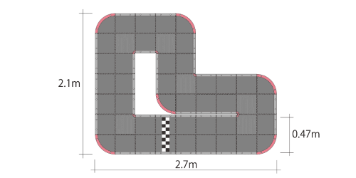 Kyosho Mini Z Circuit 30 Starter pack of 48, perfect for creating customizable 1/27 scale RC race tracks.