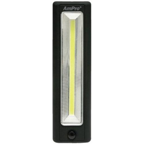 AmPro 3 Watt COB LED Worklight providing 120 lumens, magnetic back, 360° hook, ideal for automotive and DIY tasks.