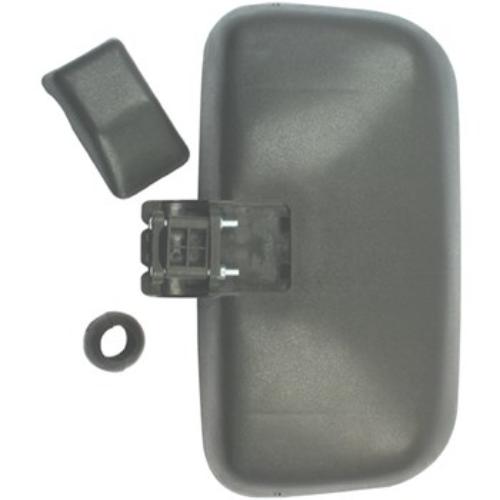 THM YT-7169 convex truck mirror for Isuzu, 175 x 325mm, reduces blind spots, fits ~25mm bars, durable for heavy-duty use.