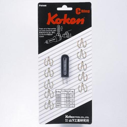 Koken PK1801C Impact Socket Retention C Ring 1"Dr Card of 10 (Opening To 70mm)