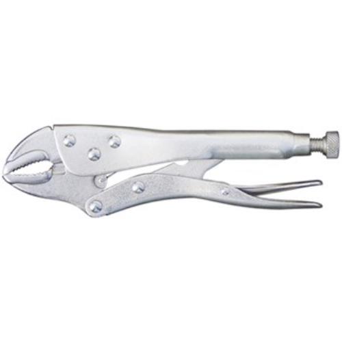 High-quality 250mm vice plier with serrated curved jaws, adjustable locking, and built-in wire cutter for versatile tasks.