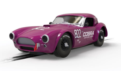 Slot car model of the Shelby Cobra 289 Dragon Snake, featuring vibrant design and high-speed racing capabilities.