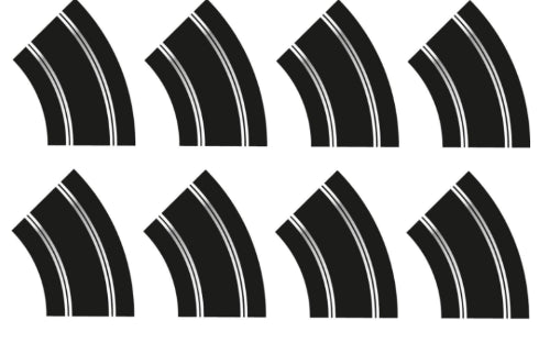 Slot Car  - R2 Curve *8 Track Extn Pack