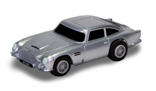 Scalextric Micro Bond 007 DB5 Goldfinger slot car featuring iconic design from the classic James Bond film.