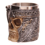 Tankard - Decorative Skull Warrior (15cm)