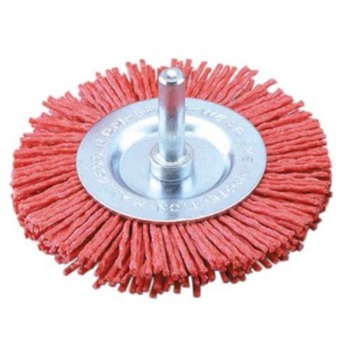 Jaz Wheel 100mm (80 Grit) - 6mm Shank - Nylon Abrasive (WHEN-9410)