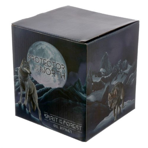 Oil Burner - Protector of the North Spirit of the Forest Wolf