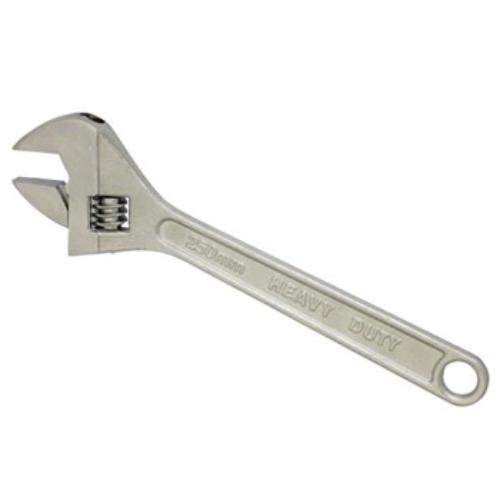 WSWRA-H10 Adjustable Wrench 250mm, durable steel, 30mm jaw, ergonomic handle for comfort and grip in various tasks.