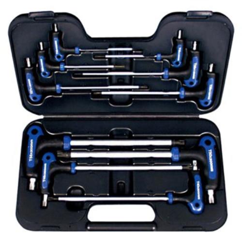 AmPro T-Handle Star Wrench Set 10pc - Star (T10, T15, T20, T25, T27, T30, T40, T