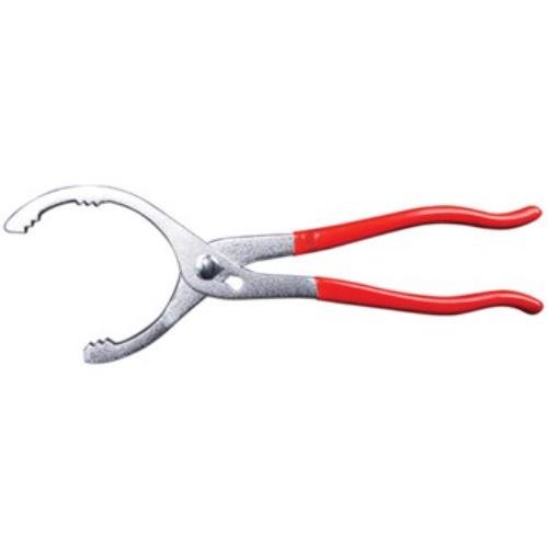 AmPro Oil Filter Plier 60-115mm with adjustable jaws and ergonomic handles for easy oil filter removal.