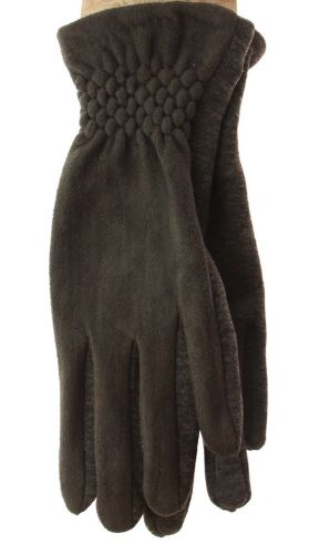 Imitation Suede Glove - Grey