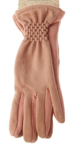 Imitation Suede Glove - Pink
