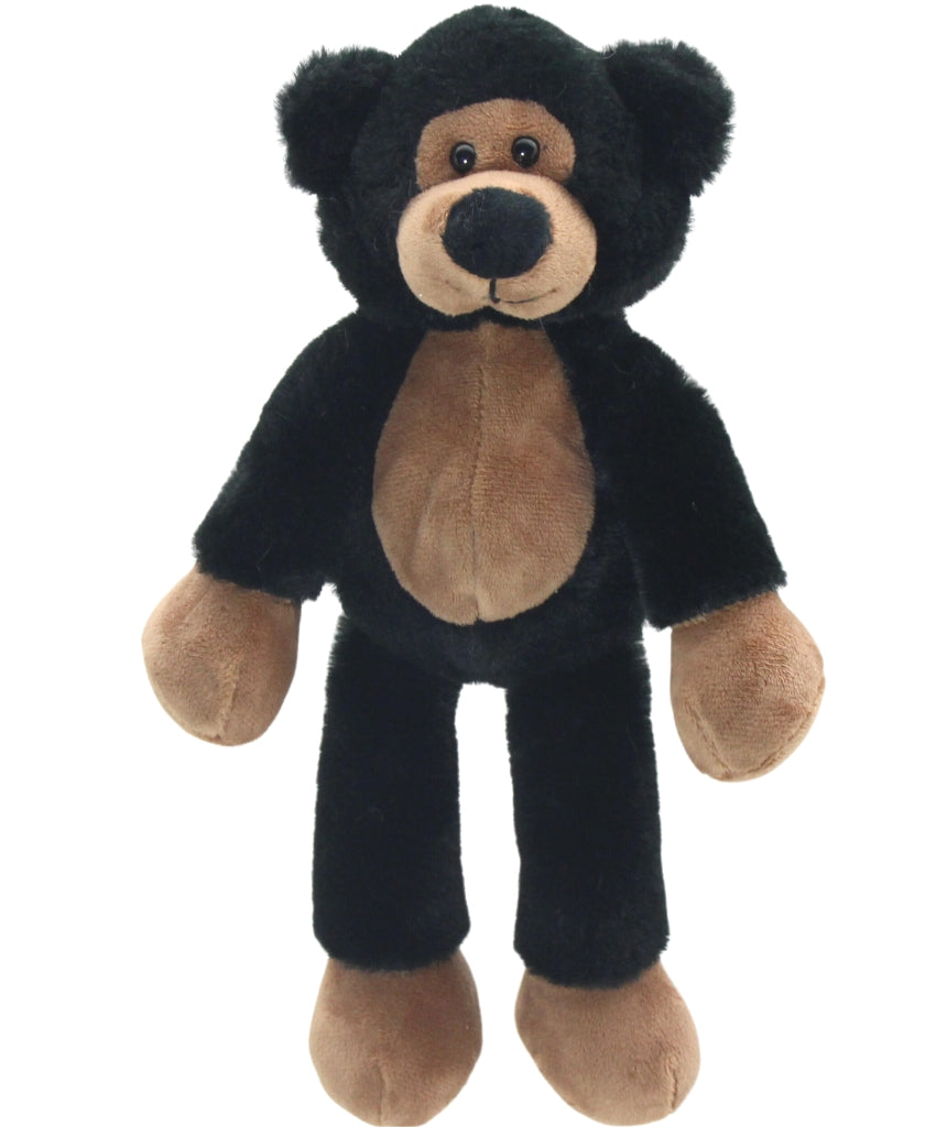 Soft Plush Toy -  Rowan Bear. Long Legged Black Bear.