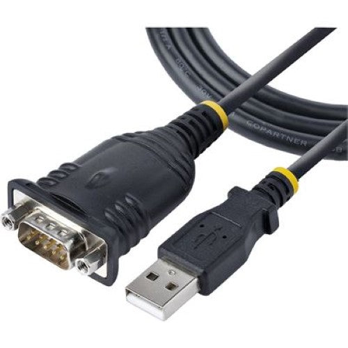 USB to RS232 Serial Adapter - 3ft USB to Serial Cable, DB9 Male COM Port Connector, Universal Compatibility