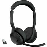 Jabra Evolve2 55 Headset with Link380c - Noise-Cancelling, Wireless, Microsoft Teams Certified