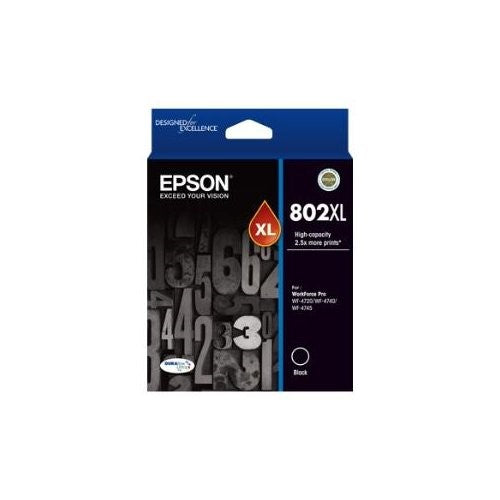 Epson DURABrite Ultra 802XL High Yield Black Ink Cartridge for WorkForce Pro Printers