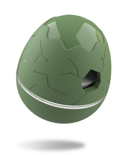 Cheerble Wicked Egg Interactive Treat Dispensing Toy for Dogs - Flipside Olive Green