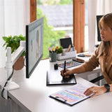 Ergotron NX White Monitor Arm - Ergonomic Desk Mount for 34" Monitors, Adjustable & Durable