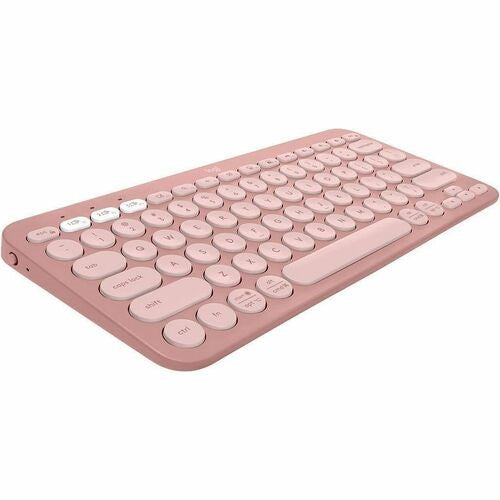 Logitech Pebble Keys 2 K380s Wireless Keyboard - Tonal Rose - Bluetooth, Quiet Typing, Compact Design