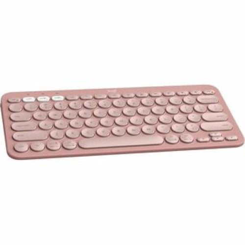 Logitech Pebble Keys 2 K380s Wireless Keyboard - Tonal Rose - Bluetooth, Quiet Typing, Compact Design