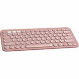 Logitech Pebble Keys 2 K380s Wireless Keyboard - Tonal Rose - Bluetooth, Quiet Typing, Compact Design