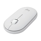 Logitech Pebble Mouse 2 M350s in Tonal White - Wireless, Silent Click, Eco-friendly Design